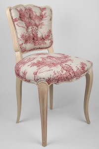 French Salon Chair in gorgeous Tole du Jour Fabric